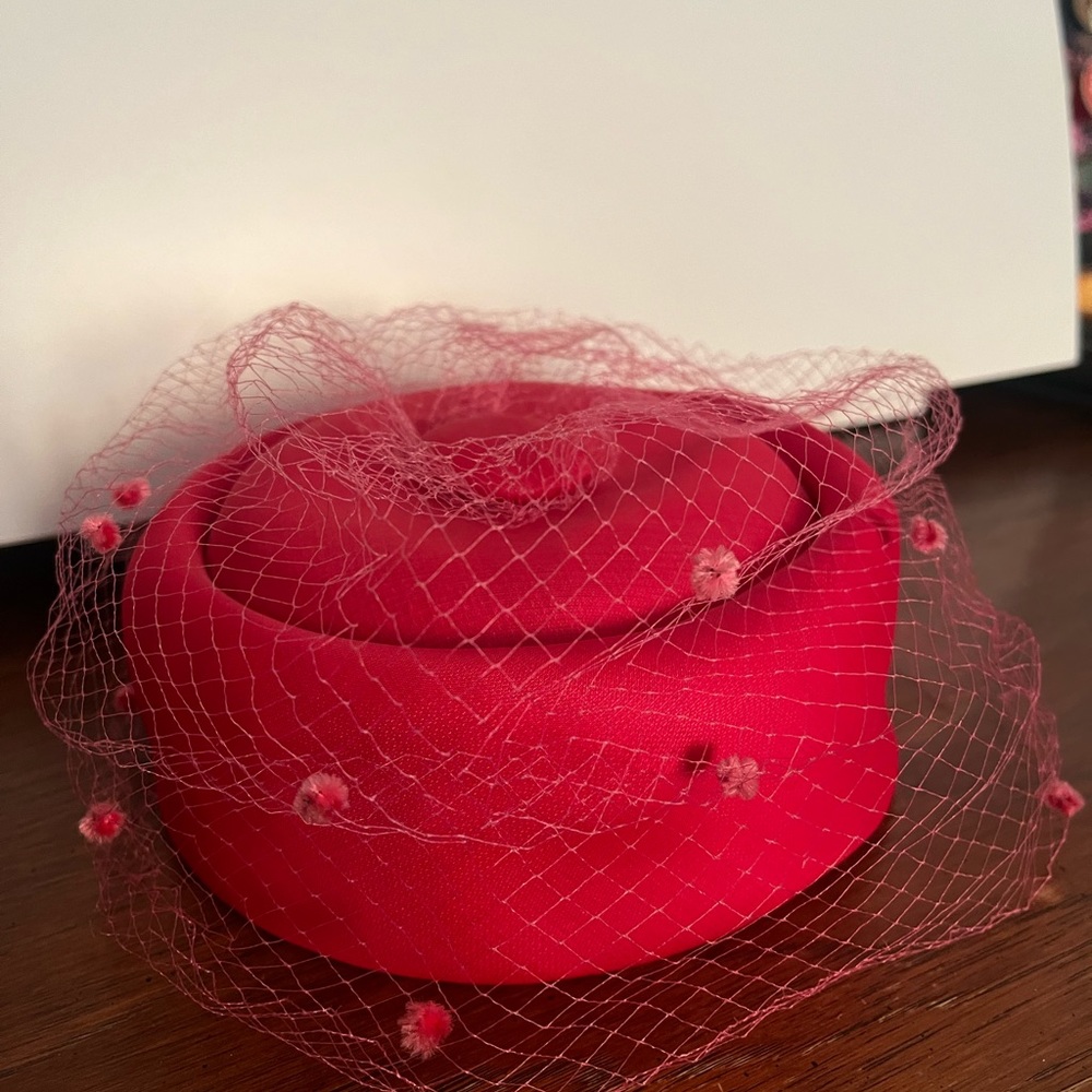 Red vintage bucket hat